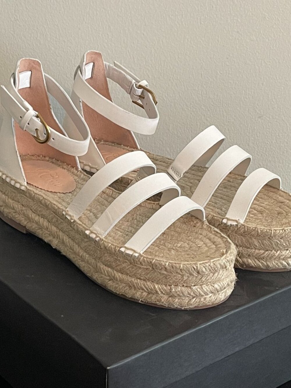 J.Crew Grace Leather Gladiator Espadrille Sandal Sz 7